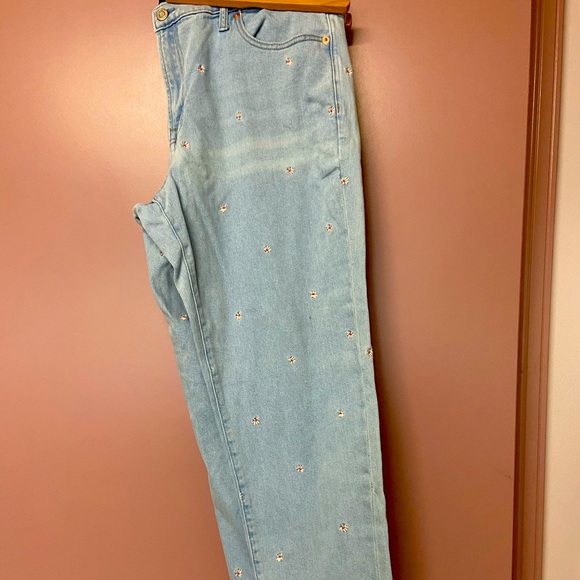 Floral Girlfriend Jeans - Picture 1 of 1